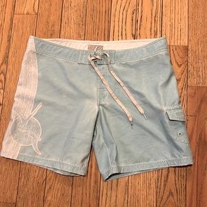 Billabong board shorts size 11 aqua blue, so soft
